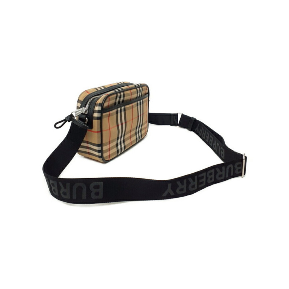 Burberry Check Leather Crossbody Bag Shoulder - Picture 2 of 9